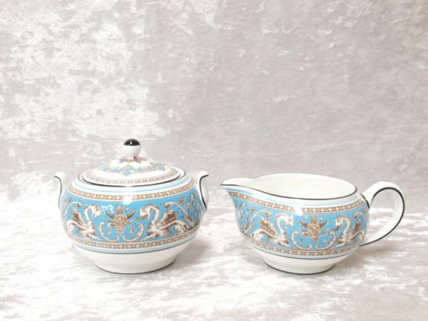 Wedgwood ウェッジウッド ターコイズ クリーマー&シュガー Wedgwood ウェッジウッド ターコイズ クリーマー&シュガー