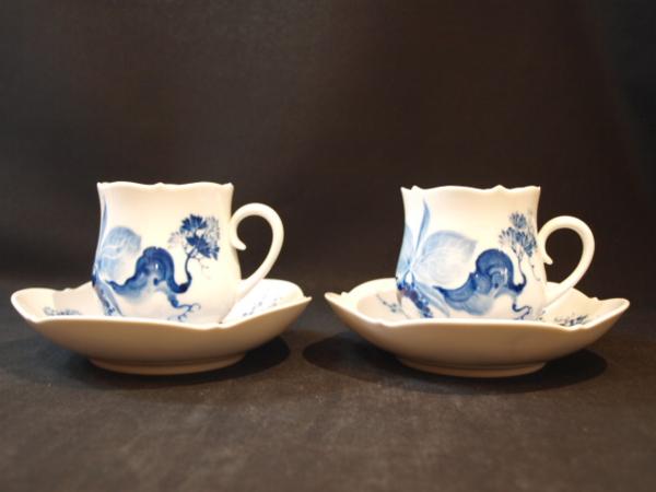 Meissen マイセン ブルーオーキッド コーヒー カップ&ソーサー Meissen マイセン ブルーオーキッド コーヒー カップ&ソーサー
