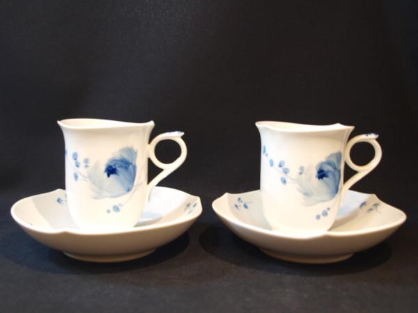 Meissen マイセン 青い花 コーヒー カップ&ソーサー Meissen マイセン 青い花 コーヒー カップ&ソーサー