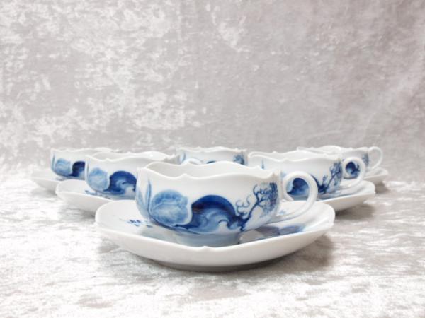 Meissen マイセン ブルーオーキッド カップ&ソーサー Meissen マイセン ブルーオーキッド カップ&ソーサー