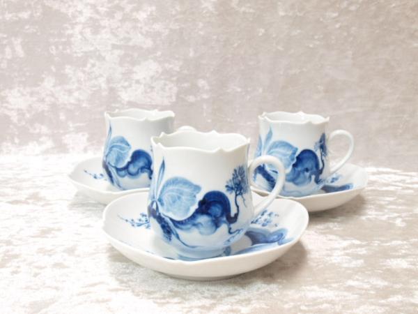 Meissen マイセン ブルーオーキッド コーヒーカップ&ソーサー Meissen マイセン ブルーオーキッド コーヒーカップ&ソーサー