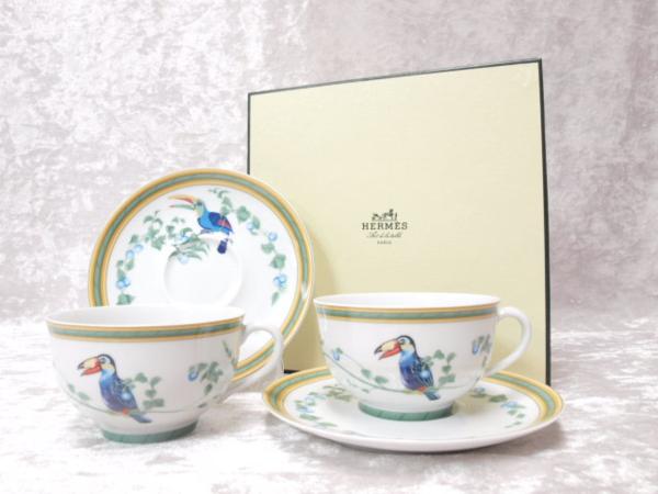HERMES エルメス トゥカン カップ&ソーサー HERMES エルメス トゥカン カップ&ソーサー